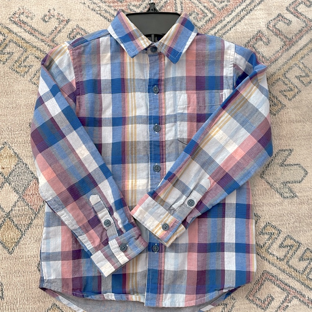 Boys Tea Collection Button Down - 6